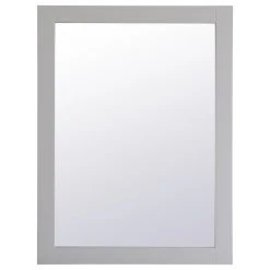 Elegant Furniture & Lighting Anderson Rectangle Vanity Mirror 27", Gray