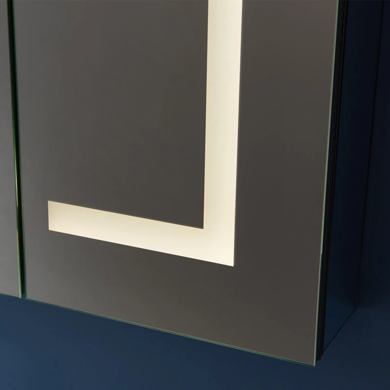 Vinnova Rectangular Frameless Lighted Medicine Cabinet Wall Mounted Mirror, 48inch 10 Vinnova Rectangular Frameless Lighted Medicine Cabinet Wall Mounted Mirror, 48inch - Image 8