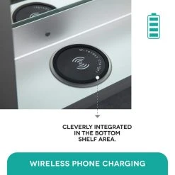 Fine Fixtures LED Recessed/Surface Mount Medicine Cabinet, Aluminum, 20"x30", Right Hand Door 22 Fine Fixtures LED Recessed/Surface Mount Medicine Cabinet, Aluminum, 20"x30", Right Hand Door -Laural Home Shop ce4123800eb1964a 9296 w800 h800 b0 p0