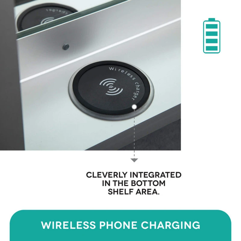 Fine Fixtures LED Recessed/Surface Mount Medicine Cabinet, Aluminum, 20"x30", Right Hand Door 12 Fine Fixtures LED Recessed/Surface Mount Medicine Cabinet, Aluminum, 20"x30", Right Hand Door - Image 10