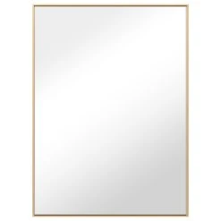 LEDEL Rectangle Framed Bathroom Vanity Mirror Accent Wall Mirror, Gold, 30"wx24"h -Laural Home Shop ce51fd2d03318bc5 3577 w800 h800 b1 p0