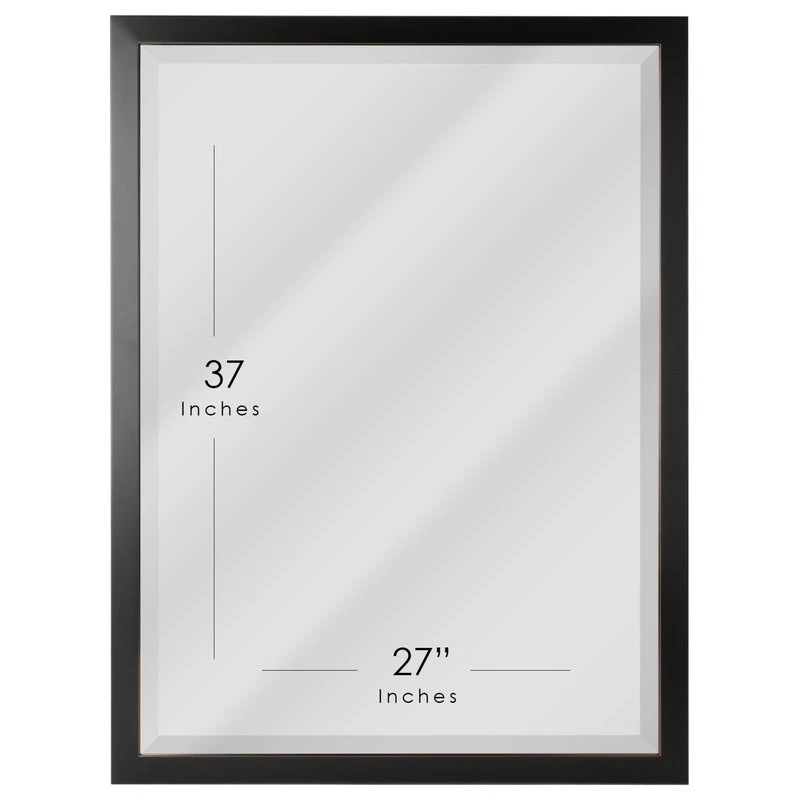 Headwest Inc Classic Oil Rubbed Bronze Metal Frame Mirror, 30" X 40" 4 Headwest Inc Classic Oil Rubbed Bronze Metal Frame Mirror, 30" X 40" - Image 2