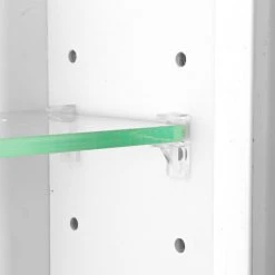 Timber Tree Cabinets Fruitville Shaker Frameless Recessed Wood Medicine Cabinet, 14x48, White Enamel -Laural Home Shop cea1064502a74b9d 7588 w800 h800 b0 p0