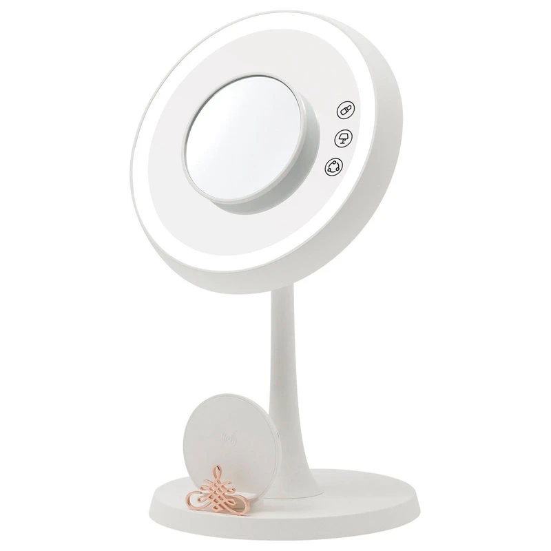 Impressions Vanity Company Serenity Tri-Tone LED Lamp Mirror With Wireless Phone Charger, White 4 Impressions Vanity Company Serenity Tri-Tone LED Lamp Mirror With Wireless Phone Charger, White - Image 2