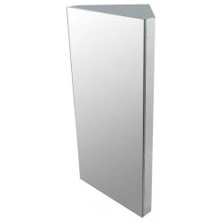 Renovators Supply Manufacturing Corner Wall Mount Medicine Cabinet Stainless Steel With Mirror Door 23.6 X 11.8" -Laural Home Shop cef1b289039f1d9e 4008 w800 h800 b1 p0