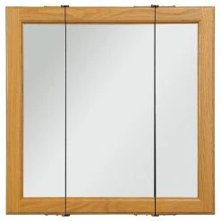 Design House Claremont Assembled Medicine Wood Cabinet In Honey Oak 24-Inch -Laural Home Shop cf114a0303d8b9fd 1466 w800 h800 b1 p0