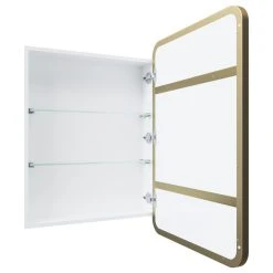 Glass Warehouse Medicine Cabinets, Satin Brass -Laural Home Shop cf8163c70320b082 0331 w800 h800 b1 p0