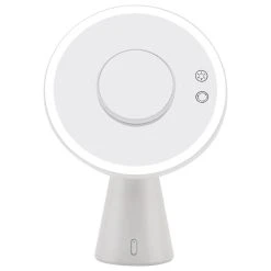 Impressions Vanity Company Luna Makeup Mirror And Night Lamp With Bluetooth Speakers, White