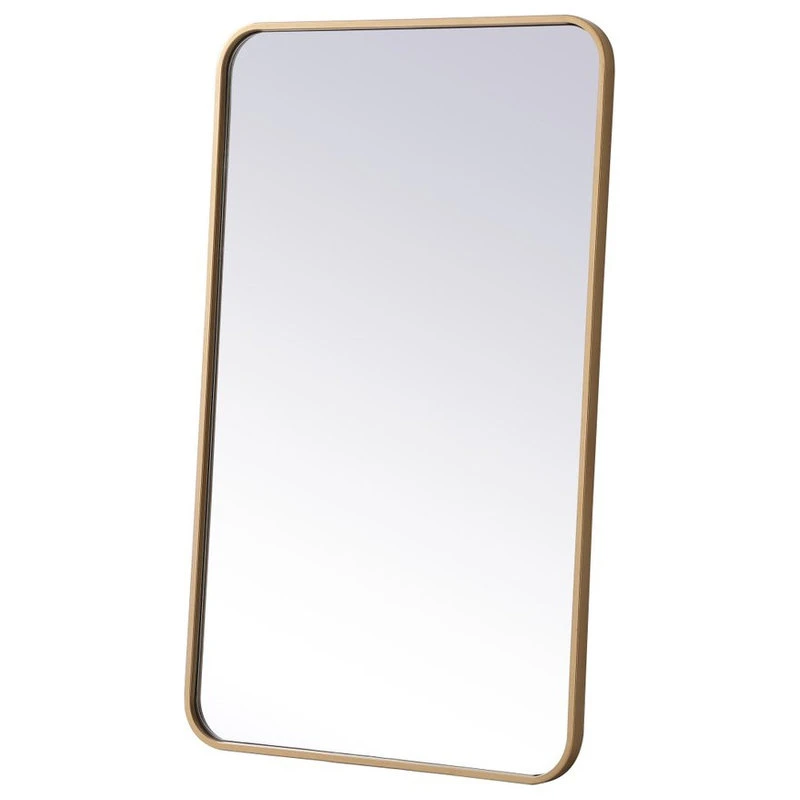 Elegant Furniture & Lighting Elegant Decor MR802236BR Soft Corner Metal Rectangular Mirror, 22"x36" 10 Elegant Furniture & Lighting Elegant Decor MR802236BR Soft Corner Metal Rectangular Mirror, 22"x36" - Image 8