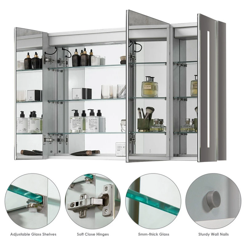 Altair Catola Frameless Surface-Mount/Recessed LED Lighted Bathroom Medicine Cabinet, 4 12 Altair Catola Frameless Surface-Mount/Recessed LED Lighted Bathroom Medicine Cabinet, 4 - Image 10