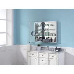 Ove Decors Sevan 24 In. Medicine Cabinet In Aluminum Finish 15 Ove Decors Sevan 24 In. Medicine Cabinet In Aluminum Finish -Laural Home Shop d0815a56008c2678 3522 w800 h800 b0 p0