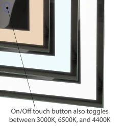 Dyconn Faucet Edison Tri-Color LED Wall Mounted Bathroom Mirror, 30"w X 36"h 11 Dyconn Faucet Edison Tri-Color LED Wall Mounted Bathroom Mirror, 30"w X 36"h -Laural Home Shop d0e18fa60d8ceec1 4485 w800 h800 b0 p0