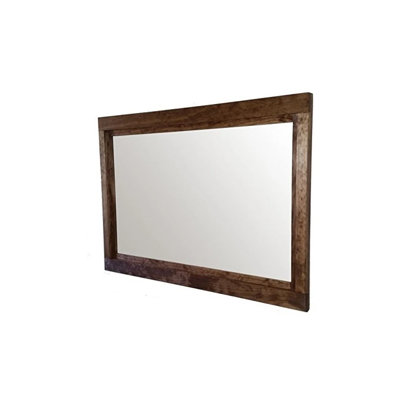 Renewed Decor And Storage Special Walnut Farmhouse Style Vanity Mirror, 42"x30" 4 Renewed Decor And Storage Special Walnut Farmhouse Style Vanity Mirror, 42"x30" - Image 2