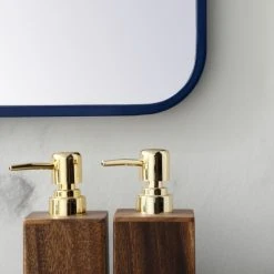 Elegant Furniture & Lighting Ellis Soft Corner Metal Rectangular Mirror, Blue, 27"x36" 11 Elegant Furniture & Lighting Ellis Soft Corner Metal Rectangular Mirror, Blue, 27"x36" -Laural Home Shop d131f7e4009590c9 0514 w800 h800 b0 p0