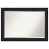 Amanti Art Ridge Black Beveled Bathroom Wall Mirror - 41.5 X 29.5 In. -Laural Home Shop d14185b50d1d1a6e 6847 w800 h800 b1 p0