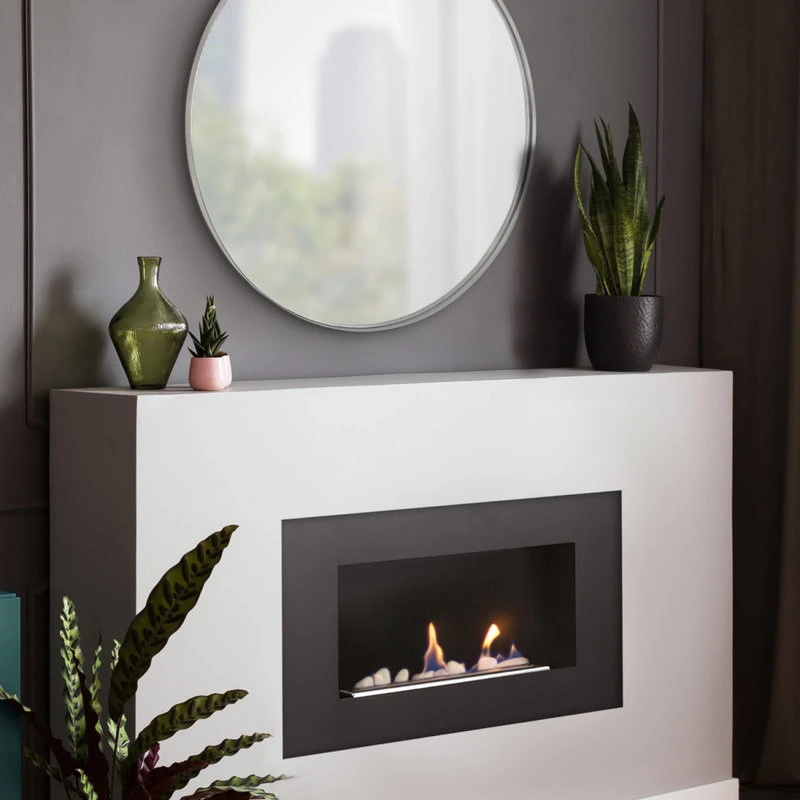 Uniek Rollo Round Framed Wall Mirror, Silver, 28 Diameter 6 Uniek Rollo Round Framed Wall Mirror, Silver, 28 Diameter - Image 4