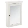 Crosley Seaside Mirrored Wall Cabinet Distressed White