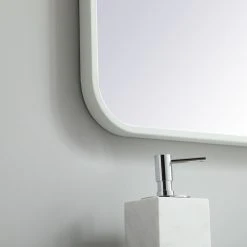 Elegant Decor Evermore Vanity Mirror White -Laural Home Shop d181614a01a55756 6789 w800 h800 b0 p0