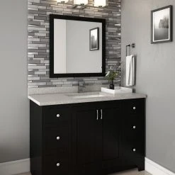 Design House 547091 30" Wall Mounted Mirror - Brown -Laural Home Shop d191ca6d0ec30de1 3954 w800 h800 b0 p0