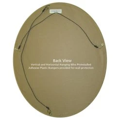 OVALCREST By The Oval And Round Mirror Store Medina Framed Oval Mirror, Black Walnut, 21"x31" -Laural Home Shop d1d1d34100903f22 1362 w800 h800 b1 p0