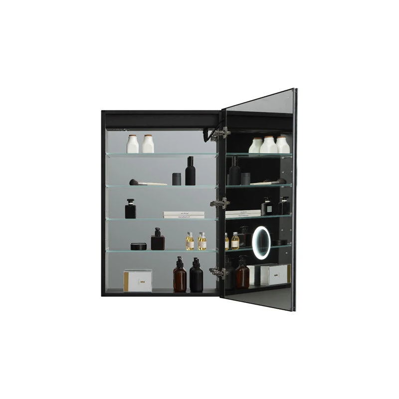 AQUADOM Royale Plus LED Medicine Cabinet Matte Black Right Hinge 24"x30"x5" 5 AQUADOM Royale Plus LED Medicine Cabinet Matte Black Right Hinge 24"x30"x5" - Image 3