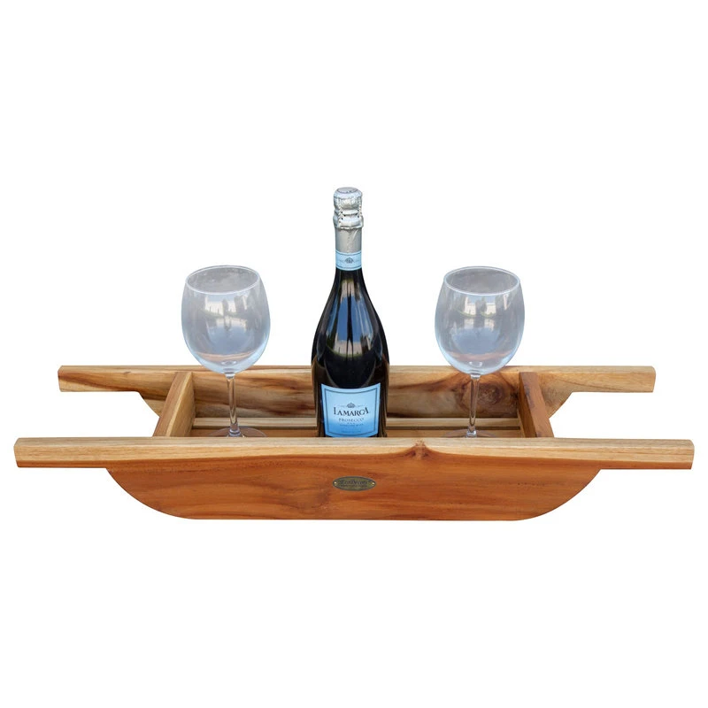 DecoTeak EcoDecors Eleganto Teak Bath Caddy 5 DecoTeak EcoDecors Eleganto Teak Bath Caddy - Image 3