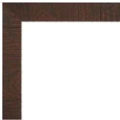 Amanti Art Wildwood Brown Narrow Beveled Bathroom Wall Mirror - 43.25 X 33.25 In. -Laural Home Shop d2a114ae0ec6db66 6868 w800 h800 b1 p0