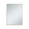 Elegant Furniture & Lighting Home Living Metal Frame Rectangle Mirror 30", Brass