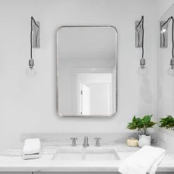 Vhomes Lights Vintage Industrial Pharm 30" X 20" Rectangular Vanity Bathroom Wall Mirror -Laural Home Shop d3b1e7e303f0485c 8142 w800 h800 b0 p0