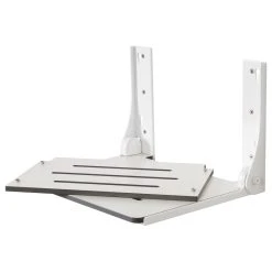 Seachrome Corporation Seachrome Silhouette Folding Wall Mount Shower Bench Seat, White Seat With White Frame -Laural Home Shop d3c1f166037bf317 2393 w800 h800 b1 p0