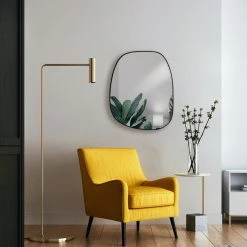 Mirrorize Canada 20"x24" Black Asymmetrical/Irregular Wall Mirror -Laural Home Shop d45188dd03d5681f 3185 w800 h800 b0 p0