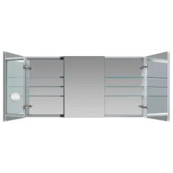 AQUADOM Royale Bathroom Medicine Cabinet 3X Magnifying Mirror 60"x30"x5" -Laural Home Shop d471624601e427ad 9391 w800 h800 b1 p0