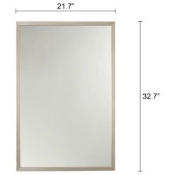 CHLOE Lighting, Inc. Chloe's Reflection Silver Finish Rectangular Framed Wall Mirror -Laural Home Shop d51181190deec222 5606 w800 h800 b1 p0