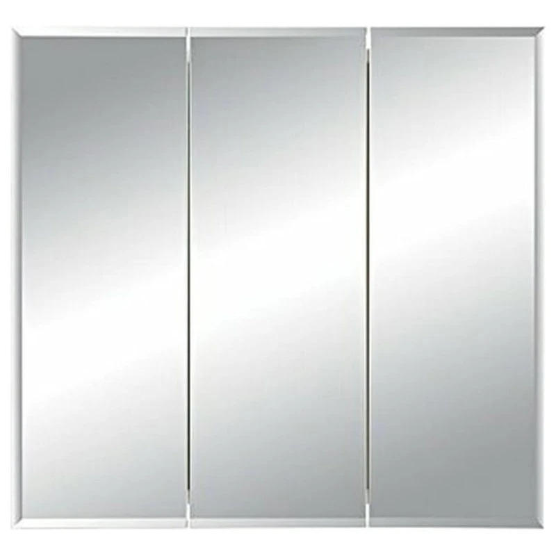 Jensen 255236 Horizon Beveled Edge 3-Pane 36" Mirror Medicine Cabinet 5 Jensen 255236 Horizon Beveled Edge 3-Pane 36" Mirror Medicine Cabinet - Image 3