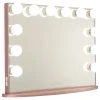 Impressions Vanity Company Hollywood Glow Plus Vanity Mirror, Rose Gold, Frosted Bulbs, Non-Bluetooth -Laural Home Shop d56155db00132fe8 3972 w800 h800 b1 p0