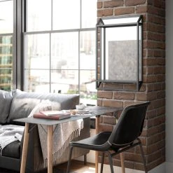 Kenroyhome.com Ryker Wall Shelf Mirror, Matte Black, Modern, 34" Height, 22" Width -Laural Home Shop d571982702baf950 8945 w800 h800 b0 p0