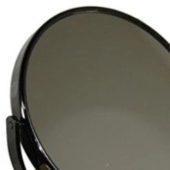 HomeRoots Vintage Pedestal Black 7X Magnification Vanity Mirror -Laural Home Shop d591d929026c2f10 0873 w800 h800 b0 p0