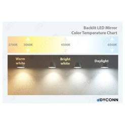 Dyconn Faucet Edison Tri-Color LED Wall Mounted Bathroom Mirror, 30"w X 36"h 10 Dyconn Faucet Edison Tri-Color LED Wall Mounted Bathroom Mirror, 30"w X 36"h -Laural Home Shop d5a1a29d0d29132d 4485 w800 h800 b1 p0