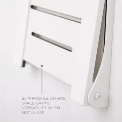 Seachrome Corporation Seachrome Silhouette Folding Wall Mount Shower Bench Seat, White Seat With White Frame -Laural Home Shop d5e1007400c3926b 2393 w800 h800 b0 p0