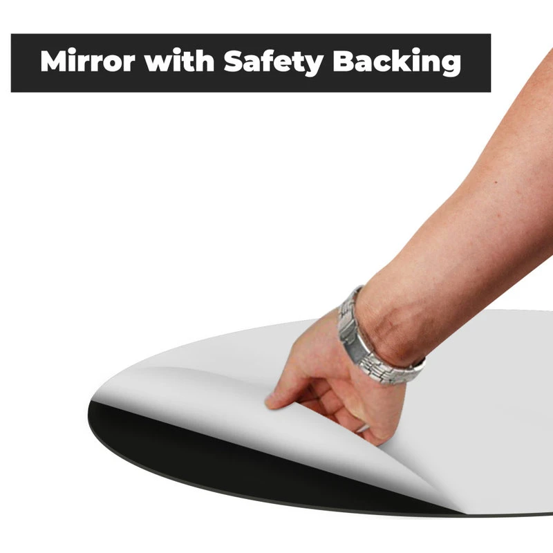 Fab Glass And Mirror Round Beveled Polished Frameless Wall Mirror With Hooks, 24" 12 Fab Glass And Mirror Round Beveled Polished Frameless Wall Mirror With Hooks, 24" - Image 10