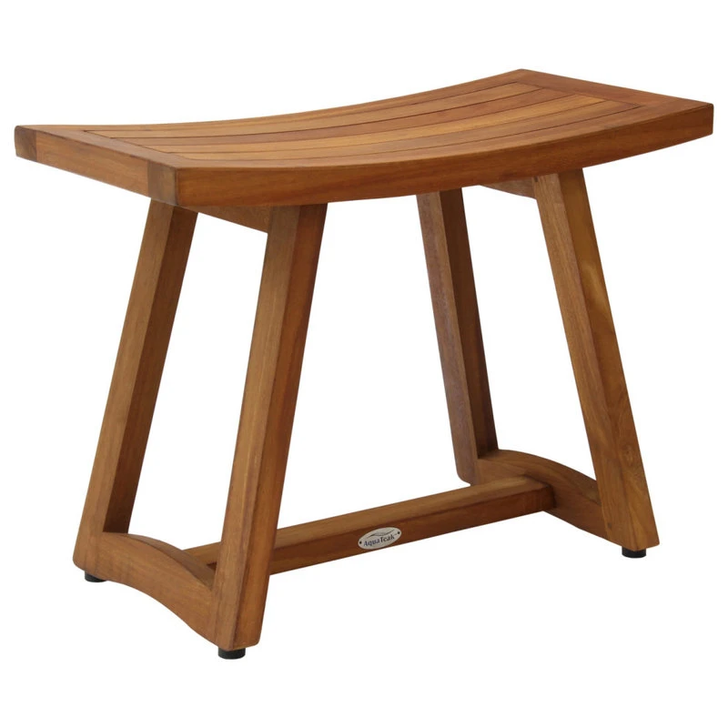AquaTeak Patented 24" Asia® Buru Teak Shower Bench 5 AquaTeak Patented 24" Asia® Buru Teak Shower Bench - Image 3