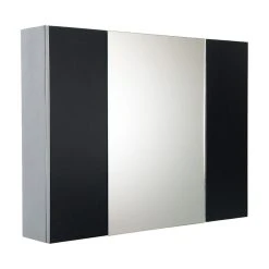 Fresca Medicine Cabinet With 3 Doors, Espresso, 32"