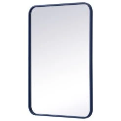 Elegant Furniture & Lighting Elegant Decor MR802030BL Soft Corner Metal Rectangular Mirror, 20"x30", Blue 16 Elegant Furniture & Lighting Elegant Decor MR802030BL Soft Corner Metal Rectangular Mirror, 20"x30", Blue -Laural Home Shop d64173b001a56645 7093 w800 h800 b1 p0