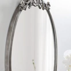 Uniek Arendahl Glam Ornate Mirror, Silver, 18x24 -Laural Home Shop d6911df9005e0ad6 4127 w800 h800 b0 p0