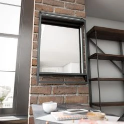 Kenroyhome.com Ryker Wall Shelf Mirror, Matte Black, Modern, 34" Height, 22" Width -Laural Home Shop d6a117d802baf958 8945 w800 h800 b0 p0