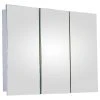 Ketcham Medicine Cabinets/Fred Silver & Company Tri-View Medicine Cabinet, 36"x30", Polished Edge, Surface Mounted