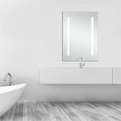 Elegant Furniture & Lighting Elegant Decor Elixir 28" X 20" LED Medicine Cabinet In Silver Powder Coating 8 Elegant Furniture & Lighting Elegant Decor Elixir 28" X 20" LED Medicine Cabinet In Silver Powder Coating -Laural Home Shop d7a1522f01e0c10c 7852 w800 h800 b0 p0