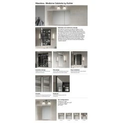 Kohler Maxstow 30"W X 24"H Medicine Cabinet, Dark Anodized Aluminum 81146-DA1 9 Kohler Maxstow 30"W X 24"H Medicine Cabinet, Dark Anodized Aluminum 81146-DA1 -Laural Home Shop d7d19e6a033493b7 0382 w800 h800 b1 p0