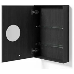 Coppice Wooden Bathroom Mirror Cabinet | Wireworks Magnifier, Black Oak 12 Coppice Wooden Bathroom Mirror Cabinet | Wireworks Magnifier, Black Oak -Laural Home Shop d8110d1c026bd708 1801 w800 h800 b1 p0