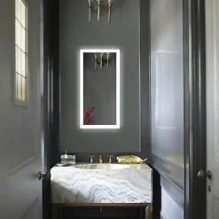 Krugg Reflections Small LED Lighted Vanity Mirror Includes Dim, 15"x30" 14 Krugg Reflections Small LED Lighted Vanity Mirror Includes Dim, 15"x30" -Laural Home Shop d8d1cf85006481b6 8245 w800 h800 b0 p0